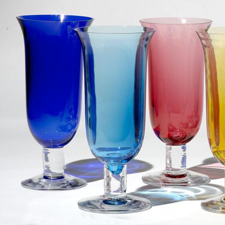 Coloured Crystal Vases