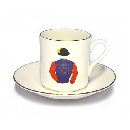 English Bone China Racing Colour Cup Set