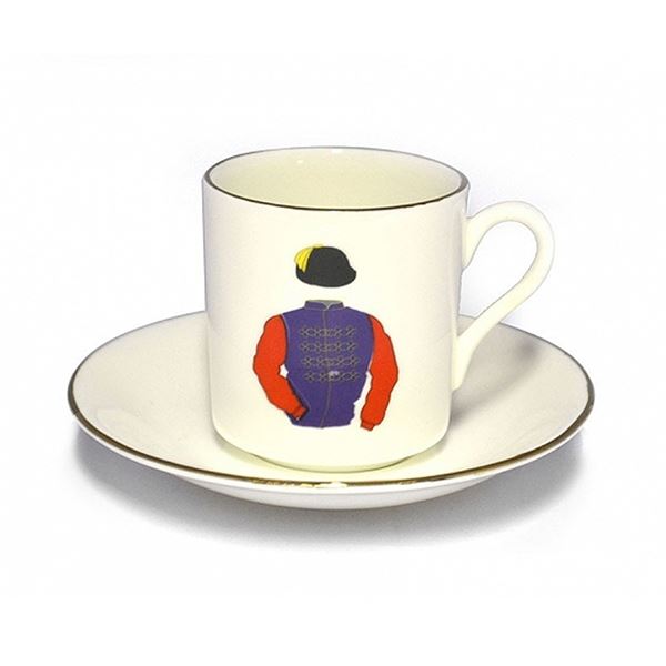 English Bone China Racing Colour Cup Set