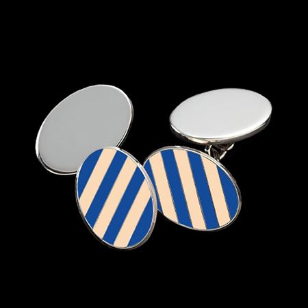 Eton College Manor House Sterling Silver Cufflinks