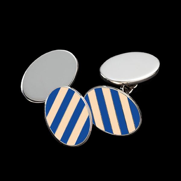 Eton College Manor House Sterling Silver Cufflinks