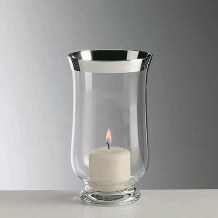 Inkerman Storm Lantern with Silver Trim