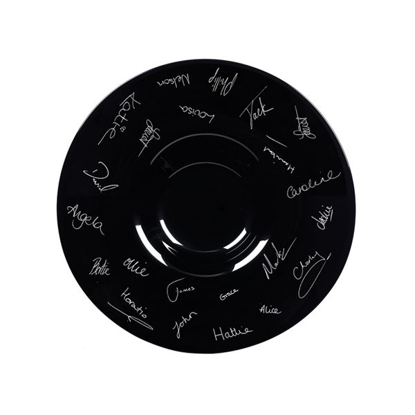 Personalised Black Centerpiece Bowl