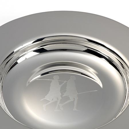 Silver Plate Maasai Alms Dish 