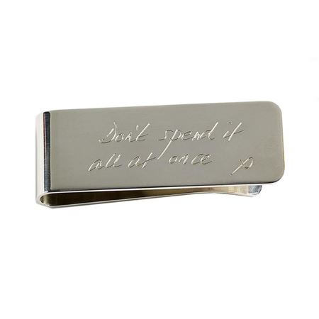 Silver plate money clip