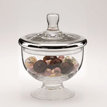 Silver Trim Bonbon Jar 