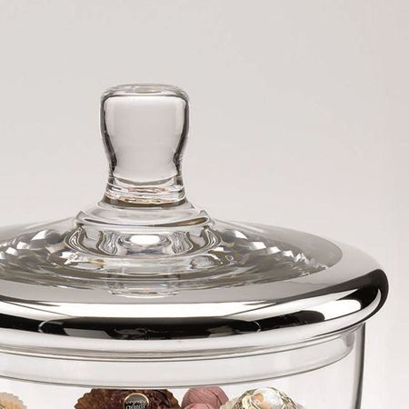 Silver Trim Bonbon Jar 