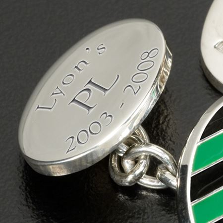 Sterling Silver "Lyon's" Cufflinks