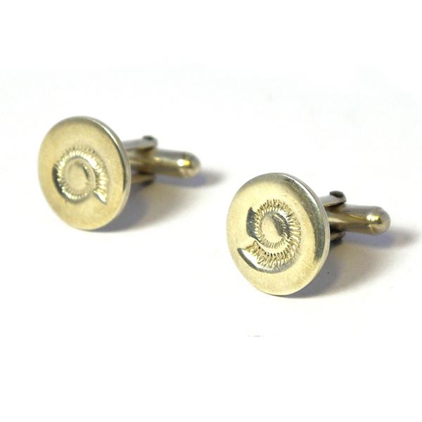 Sterling Silver Fossil Cufflinks