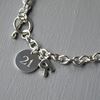 Silver Initial Charm Bracelet