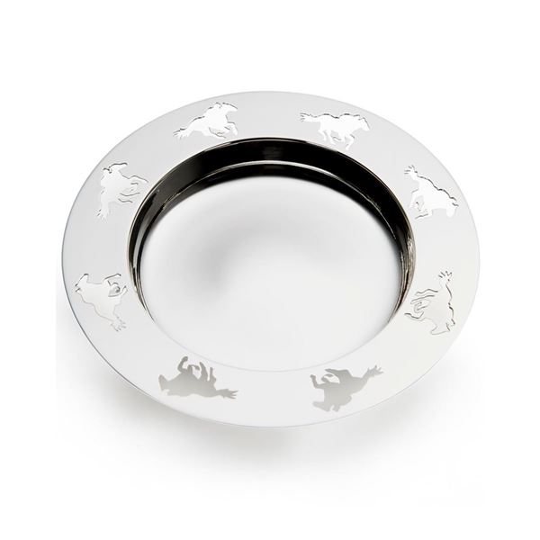 Silver Plate Racing Alms Dish