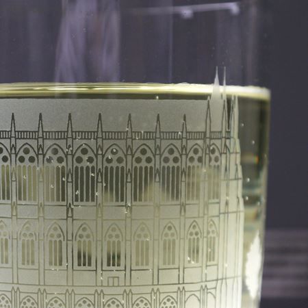 Lancing College Etched Glass Tumblers