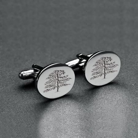 Lambrook School Silver Plate Cufflinks