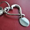 Silver Plated Heart Keyring