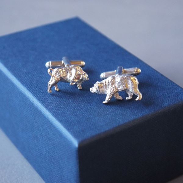 Bull and Bear Cufflinks