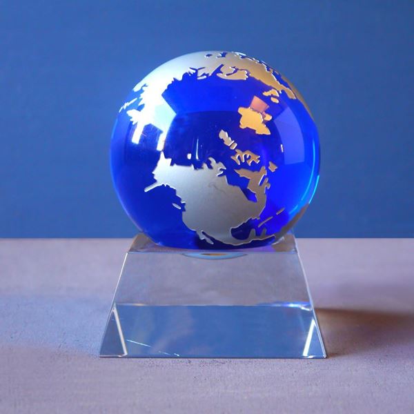 Crystal Globe on Plinth