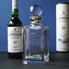 Crystal Square Decanter with Sterling Silver Neck