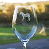 Zebra wine glass