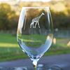 Giraffe wine glass