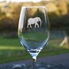 Elephant wine glass