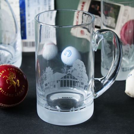 Cricket scene tankard