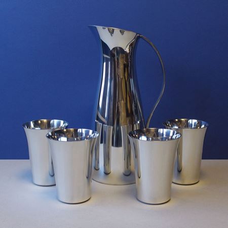 Pewter Westminster Jug and Chelsea Tumbler Set