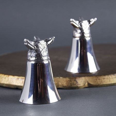 Pewter Measure Cup - Fox Jigger