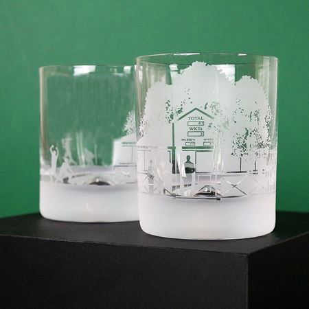 Pair of Cricket Scene Tumblers