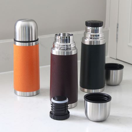 Textured thermos flask