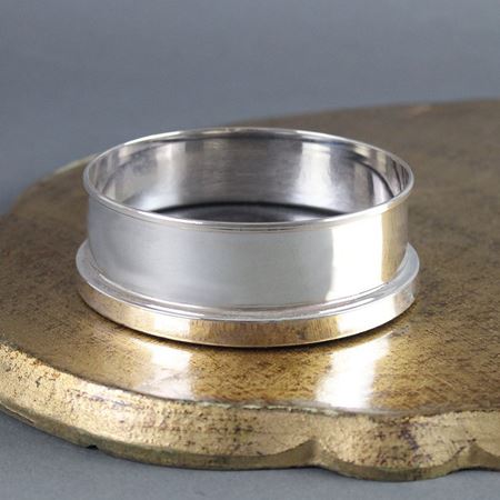 Sterling Silver and Slate Wine Coaster