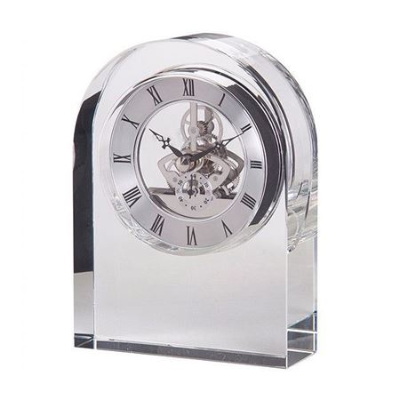 Clear arch clock