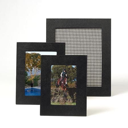 Black Leather Photograph Frame