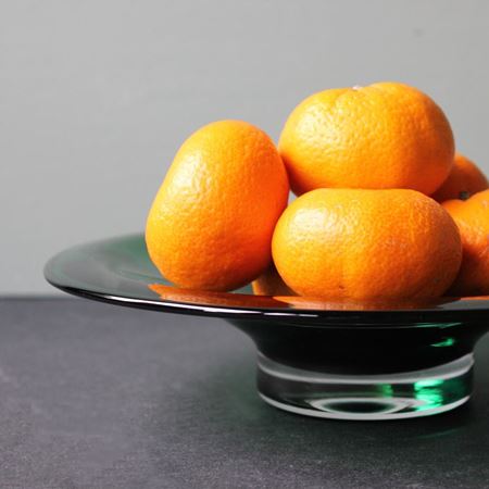 Green Crystal Fruit Bowl