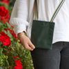 Tilly Crossbody Leather Bag - Green