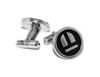 Silver & Black Enamel cufflinks