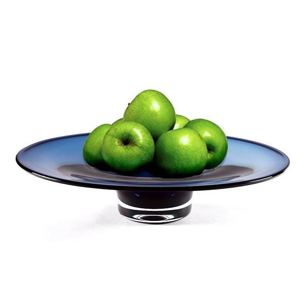 Cobalt Blue Crystal Fruit Bowl 