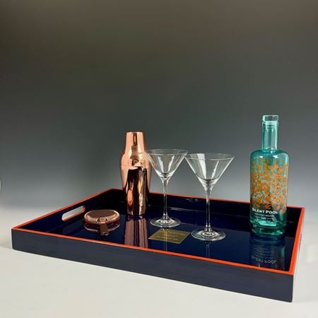 Navy and Orange Tray
