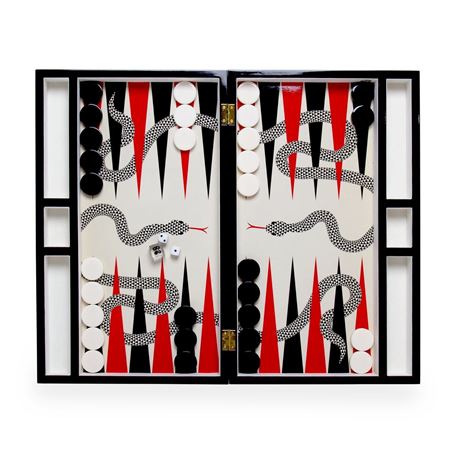 Jonathan Adler for Inkerman - Eden Black and White Backgammon Board