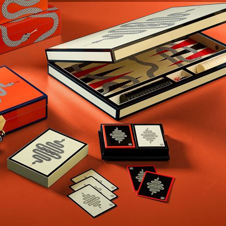 Jonathan Adler for Inkerman - Eden Black and White Backgammon Board
