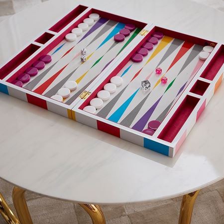 Jonathan Adler for Inkerman - Checker Board Backgammon Board