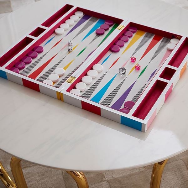 Jonathan Adler for Inkerman - Checker Board Backgammon Board