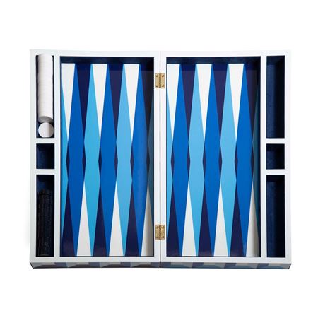 Jonathan Adler for Inkerman - Sorrento Blue Backgammon Board