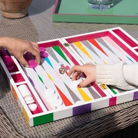 Jonathan Adler for Inkerman - Checker Board Backgammon Board