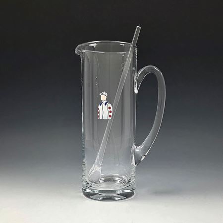 A Bespoke Enamelled Racing Colour Jug