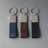 Chrome and Leather Keyring