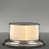 Black plinth with silver band
