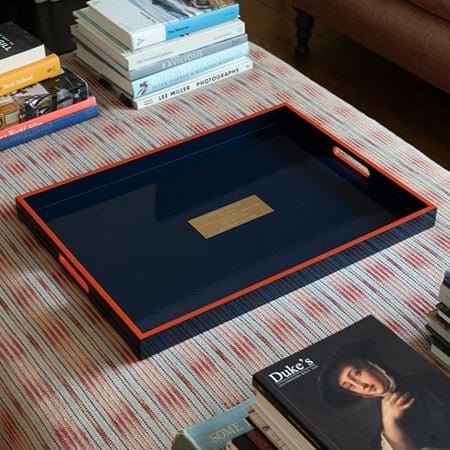 Navy and Orange Tray