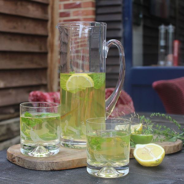 Pimms jug and tumblers