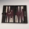The Benson Backgammon Board - Mulberry and Cream