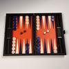 The Benson Backgammon Board - Orange and Navy - Corporate Order Example